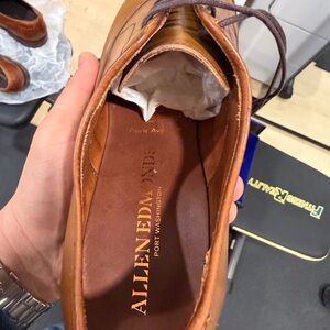 Allen Edmonds Men's Brown Leather Shoes park avenue made in USA